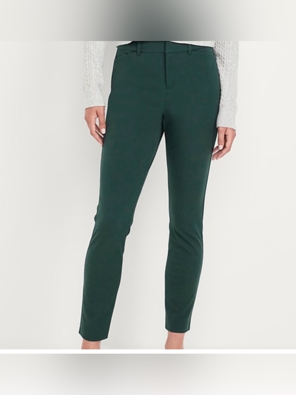 Old Navy Pixie Forest Green Slim Ankle Pants